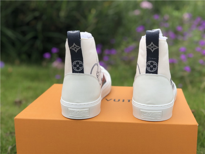 Louis vuitton tattoo sneaker boot High white(98% Authentic quality)